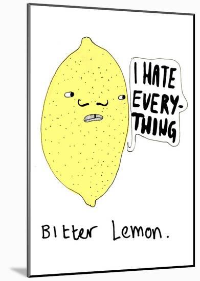 Bitter Lemon-null-Mounted Art Print