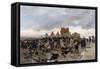 Bivouac at Le Bourget-Alphonse Marie de Neuville-Framed Stretched Canvas