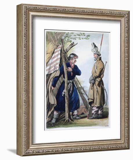 Bivouac Cossack-Luca Giordano-Framed Giclee Print