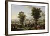 Bivouac de Napoléon Ier près du château d'Ebersberg, 4 mai 1809-Antoine Pierre Mongin-Framed Giclee Print