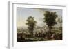 Bivouac de Napoléon Ier près du château d'Ebersberg, 4 mai 1809-Antoine Pierre Mongin-Framed Giclee Print