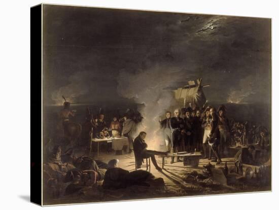 Bivouac de Napoléon Ier sur le champ de bataille de Wagram pendant la nuit du 5 au 6 juillet 1809-Adolphe Roehn-Stretched Canvas