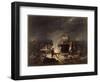 Bivouac de Napoléon Ier sur le champ de bataille de Wagram pendant la nuit du 5 au 6 juillet 1809-Adolphe Roehn-Framed Giclee Print