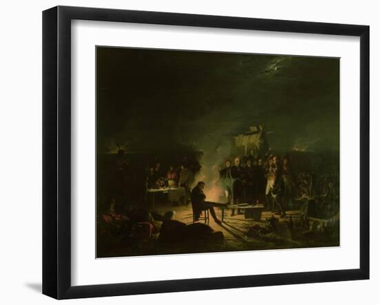 Bivouac of Napoleon I (1769-1821) 5th-6th July 1809, 1810-Adolphe Roehn-Framed Giclee Print