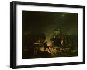 Bivouac of Napoleon I (1769-1821) 5th-6th July 1809, 1810-Adolphe Roehn-Framed Giclee Print