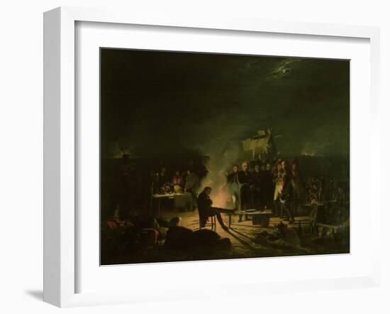 Bivouac of Napoleon I (1769-1821) 5th-6th July 1809, 1810-Adolphe Roehn-Framed Giclee Print