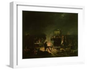 Bivouac of Napoleon I (1769-1821) 5th-6th July 1809, 1810-Adolphe Roehn-Framed Giclee Print