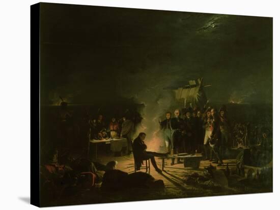 Bivouac of Napoleon I (1769-1821) 5th-6th July 1809, 1810-Adolphe Roehn-Stretched Canvas