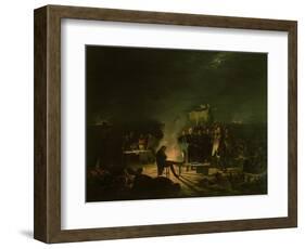 Bivouac of Napoleon I (1769-1821) 5th-6th July 1809, 1810-Adolphe Roehn-Framed Giclee Print