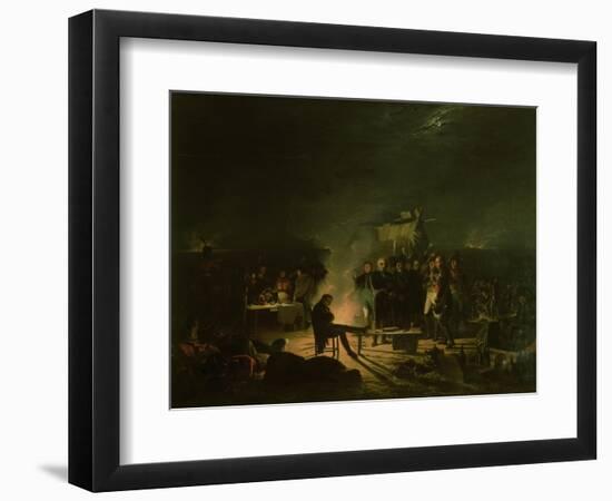 Bivouac of Napoleon I (1769-1821) 5th-6th July 1809, 1810-Adolphe Roehn-Framed Giclee Print