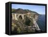 Bixby Bridge, Along Highway 1 North of Big Sur, California, United States of America, North America-Donald Nausbaum-Framed Stretched Canvas