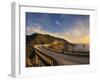 Bixby Bridge at Sunset.-Jon Hicks-Framed Photographic Print