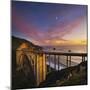 Bixby Bridge at Sunset.-Jon Hicks-Mounted Photographic Print