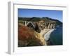 Bixby Bridge, Big Sur, California, USA-Steve Vidler-Framed Photographic Print