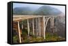 Bixby Bridge, Big Sur California-robert cicchetti-Framed Stretched Canvas