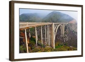 Bixby Bridge, Big Sur California-robert cicchetti-Framed Photographic Print