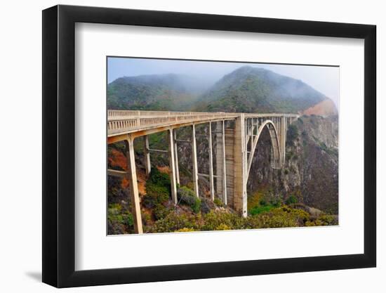 Bixby Bridge, Big Sur California-robert cicchetti-Framed Photographic Print