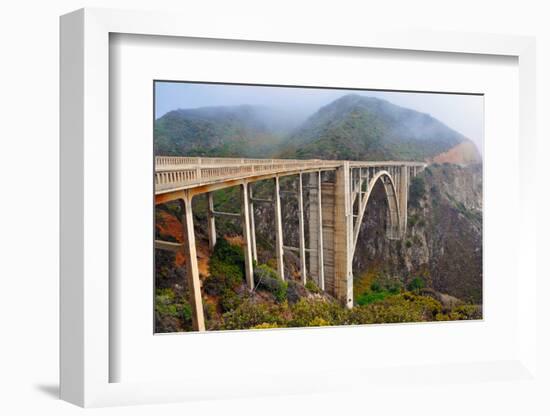 Bixby Bridge, Big Sur California-robert cicchetti-Framed Photographic Print