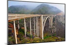 Bixby Bridge, Big Sur California-robert cicchetti-Mounted Photographic Print