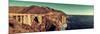 Bixby Bridge Panorama as the Famous Landmark in Big Sur California.-Songquan Deng-Mounted Photographic Print