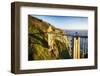 Bixby Creek Bridge, Big Sur California-George Oze-Framed Photographic Print