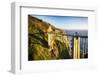 Bixby Creek Bridge, Big Sur California-George Oze-Framed Photographic Print