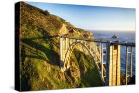 Bixby Creek Bridge, Big Sur California-George Oze-Stretched Canvas
