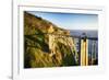 Bixby Creek Bridge, Big Sur California-George Oze-Framed Photographic Print