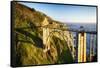 Bixby Creek Bridge, Big Sur California-George Oze-Framed Stretched Canvas