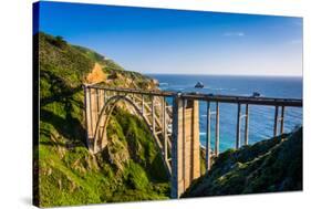 Bixby Creek Bridge, in Big Sur, California.-Jon Bilous-Stretched Canvas