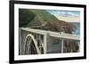 Bixby Creek Bridge, San Simeon Highway, California-null-Framed Premium Giclee Print