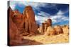 Bizarre Sandstone Cliffs in Sahara Desert, Tassili N'ajjer, Algeria-DmitryP-Stretched Canvas