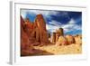 Bizarre Sandstone Cliffs in Sahara Desert, Tassili N'ajjer, Algeria-DmitryP-Framed Photographic Print