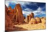 Bizarre Sandstone Cliffs in Sahara Desert, Tassili N'ajjer, Algeria-DmitryP-Mounted Photographic Print