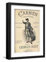 Bizet Opera Carmen Toreador-null-Framed Art Print