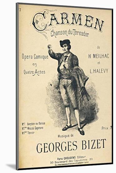 Bizet Opera Carmen Toreador-null-Mounted Art Print