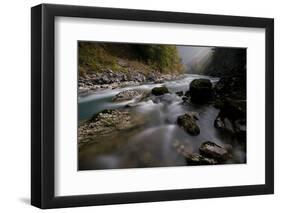 Bjelovac Cascade in Moonlight, River Tara, Durmitor Np, Montenegro, October 2008-Radisics-Framed Photographic Print