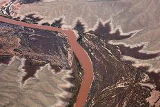 Aerial view of town, roads and houses with swimming pools, Nevada, USA-Bjorn Ullhagen-Stretched Canvas