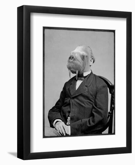 Bjorn Walrussen-Grand Ole Bestiary-Framed Art Print