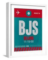 BJS Beijing Luggage Tag 1-NaxArt-Framed Art Print