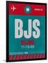 BJS Beijing Luggage Tag 1-NaxArt-Framed Art Print