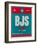 BJS Beijing Luggage Tag 1-NaxArt-Framed Art Print