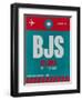 BJS Beijing Luggage Tag 1-NaxArt-Framed Art Print