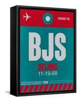 BJS Beijing Luggage Tag 1-NaxArt-Framed Stretched Canvas