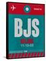 BJS Beijing Luggage Tag 1-NaxArt-Framed Stretched Canvas