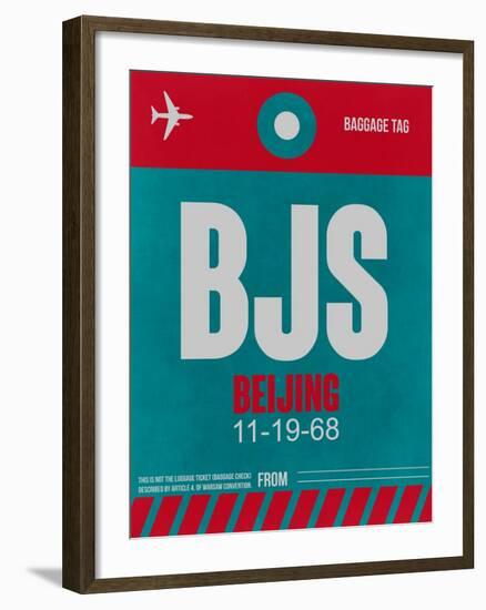 BJS Beijing Luggage Tag 1-NaxArt-Framed Art Print