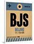 BJS Beijing Luggage Tag 2-NaxArt-Framed Art Print