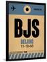 BJS Beijing Luggage Tag 2-NaxArt-Framed Art Print