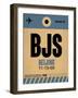 BJS Beijing Luggage Tag 2-NaxArt-Framed Art Print