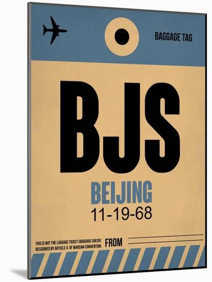 BJS Beijing Luggage Tag 2-NaxArt-Mounted Art Print